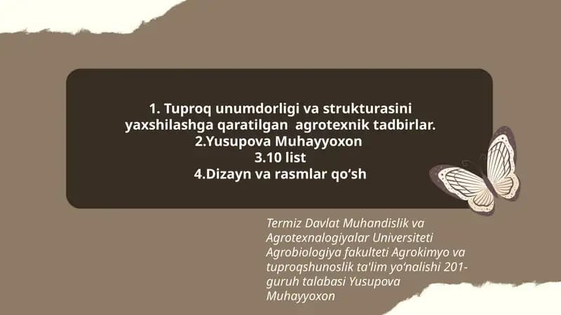 Agrotexnik tadbirlar