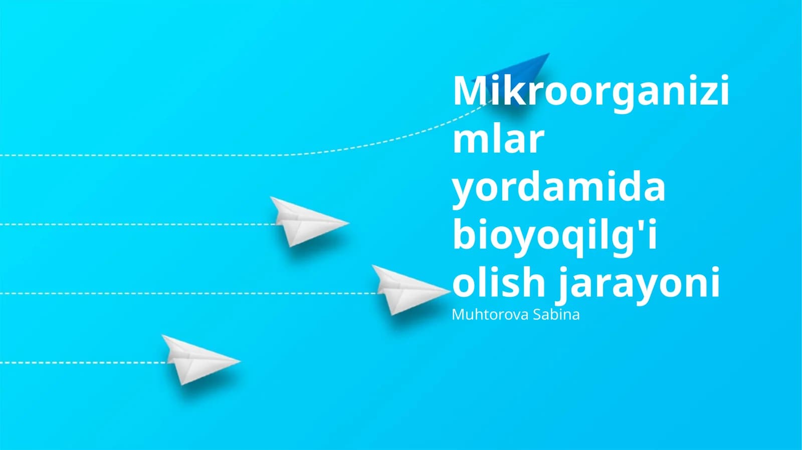 Mikroorganizimlar yordamida bioyoqilg'i olish jarayoni