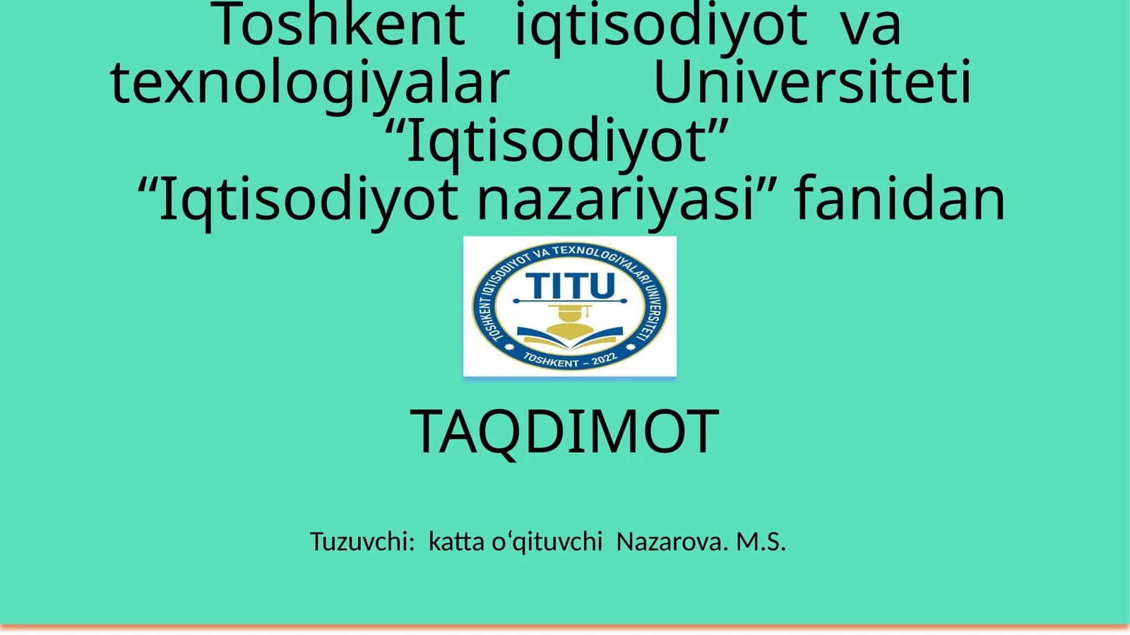 Bozor iqtisodiyoti