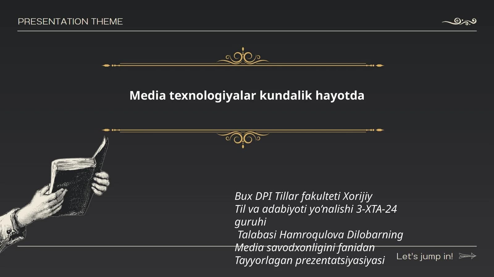 Media texnologiyalar kundalik hayotda