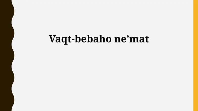 Vaqtning mohiyati