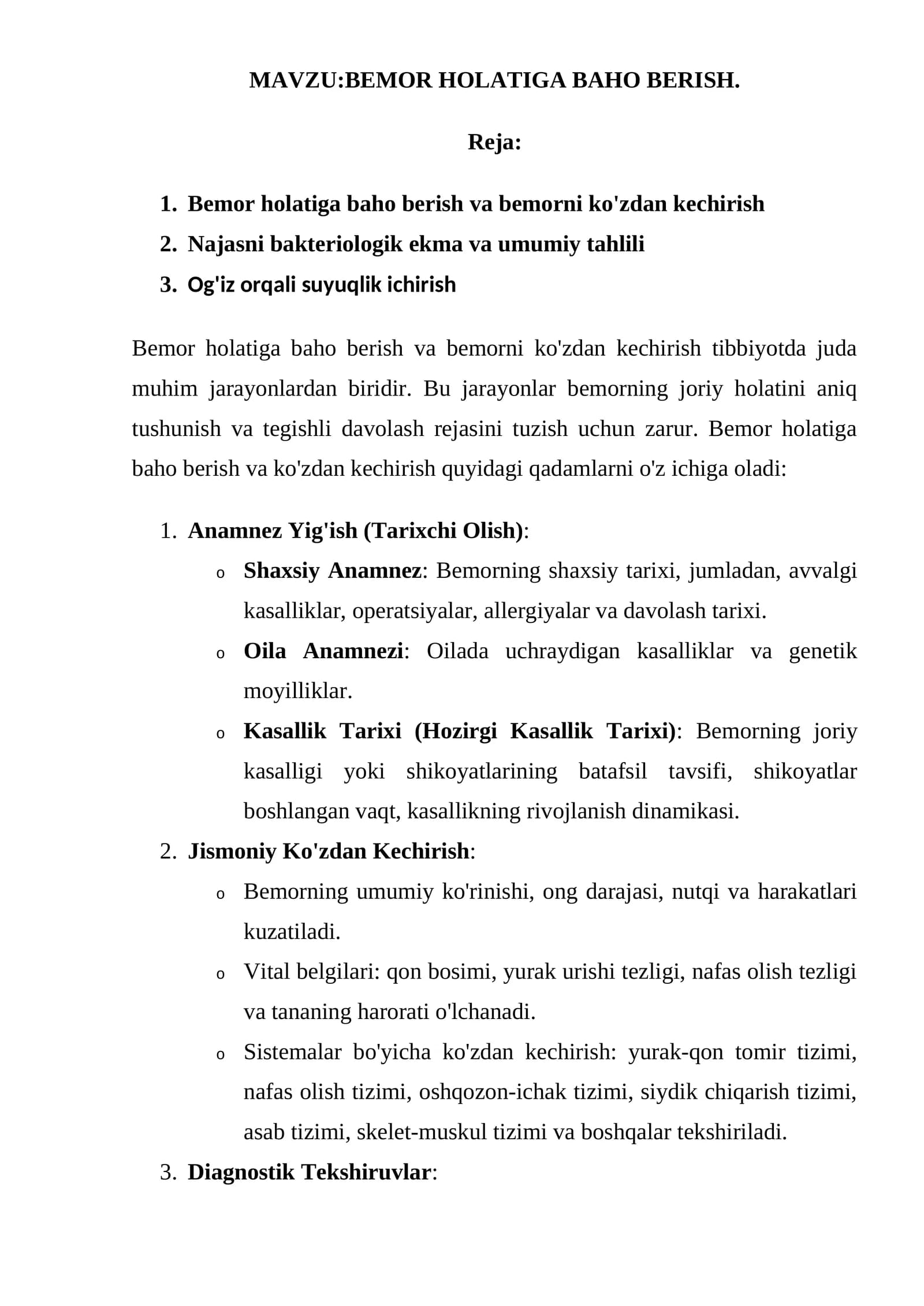 BEMOR HOLATIGA BAHO BERISH