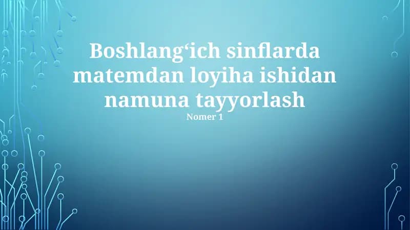 3-sinf geometriya loyihasi