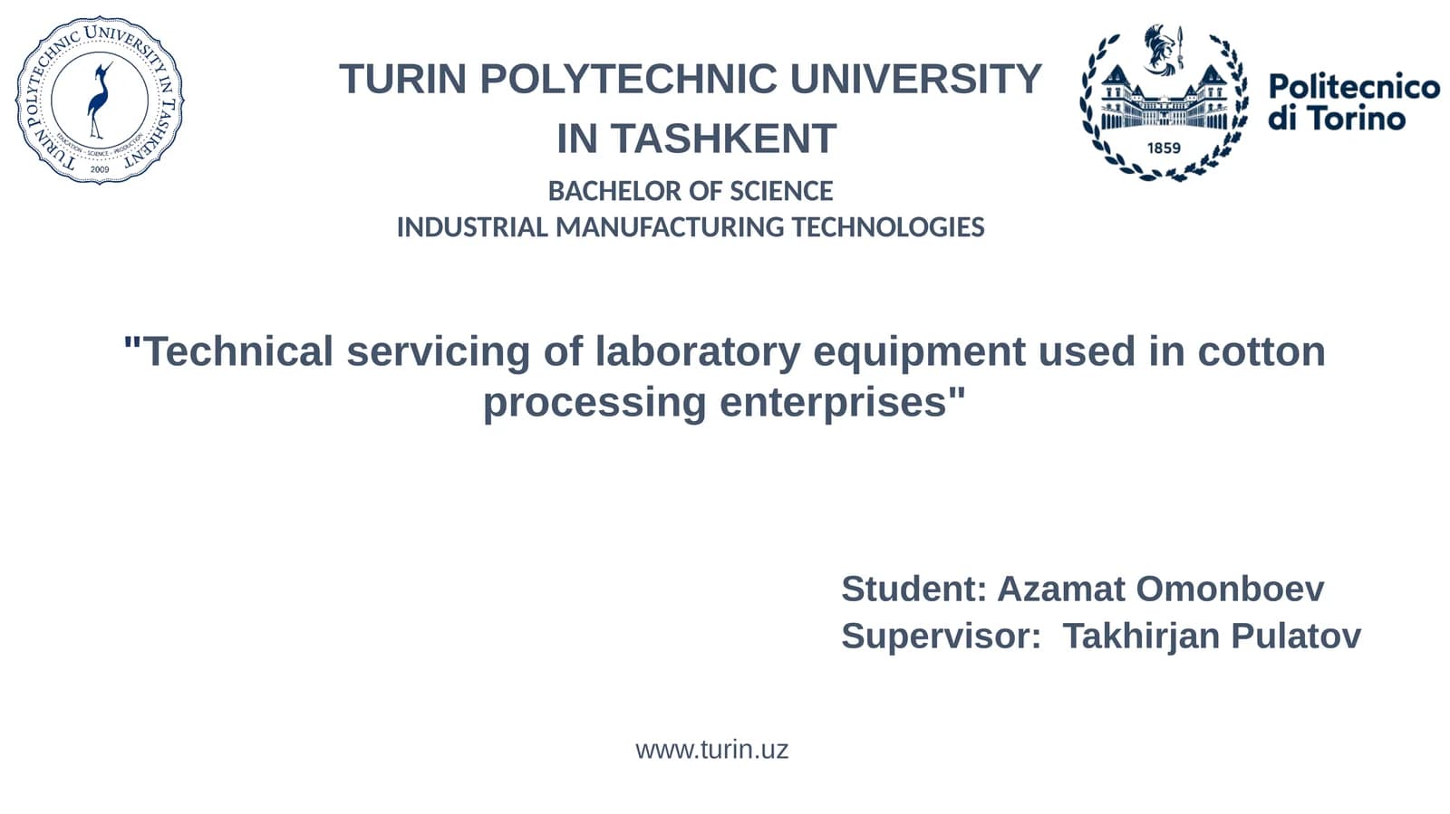 Technical servicing of laboratory equipment used in cotton processing enterprises