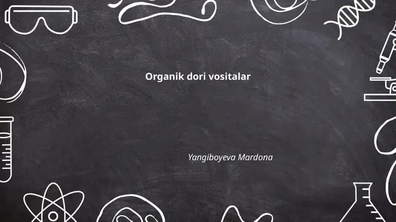 Organik dori vositalar