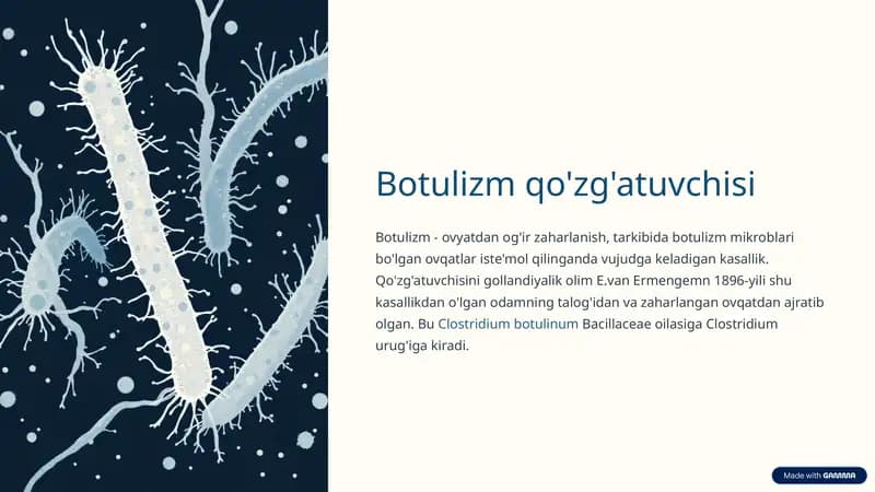 Botulizm qo'zg'atuvchisi