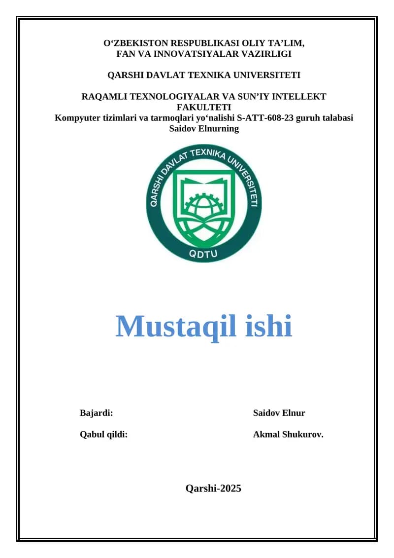 Simsiz axborot o’tqazish muhiti va ularning texnik ko’rsatkichlari