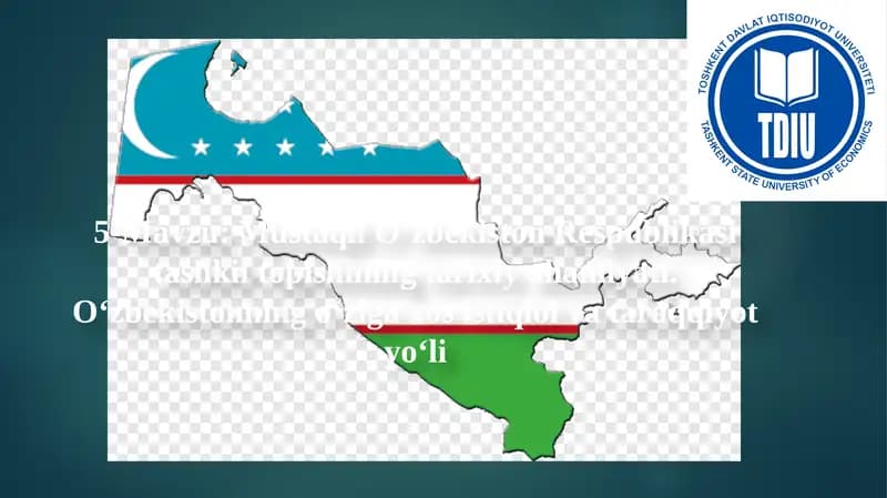 Mustaqil O‘zbekiston Respublikasi Tashkil Topishi