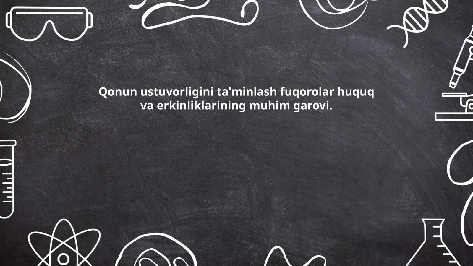 Qonun ustuvorligini ta'minlash fuqorolar huquq va erkinliklarining muhim garovi