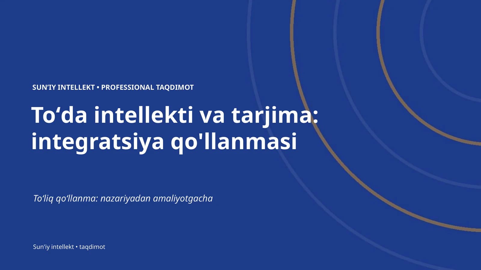 PROFESSIONAL TAQDIMOT