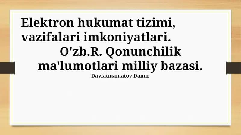 Elektron Hukumat Tizimi