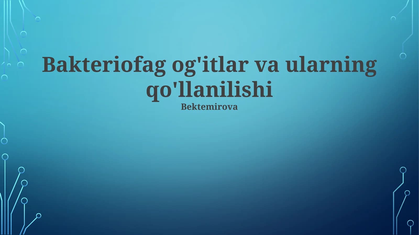 Bakteriofaglar: Umumiy nuqtai