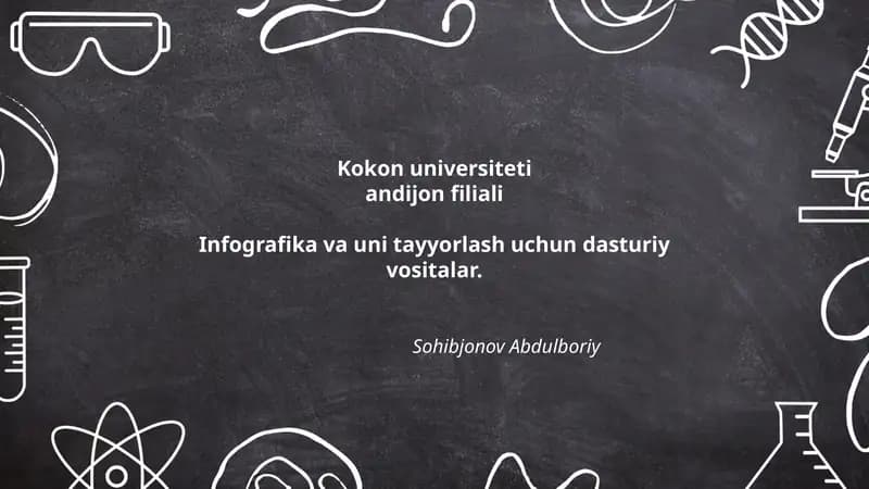 Infografika va uni tayyorlash dasturiy vositalar