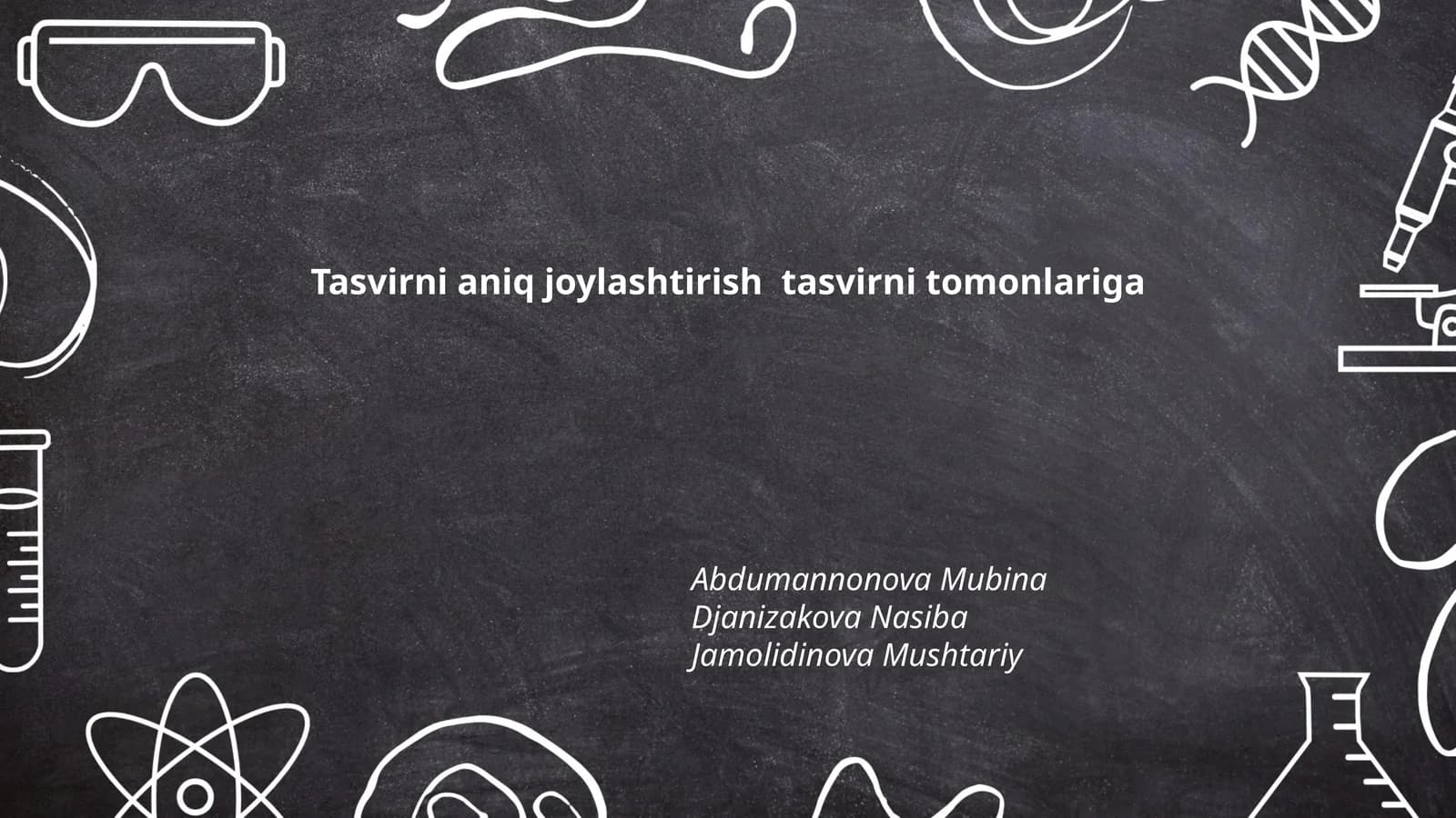 Tasvirni aniq joylashtirish tasvirni tomonlariga