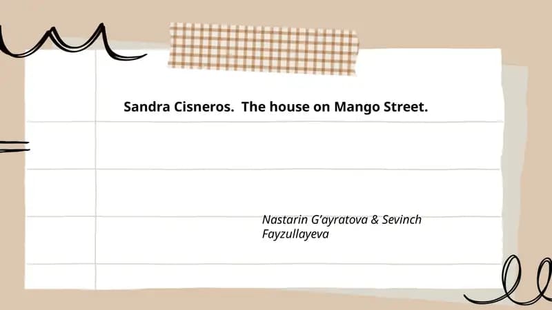 The house on Mango Street