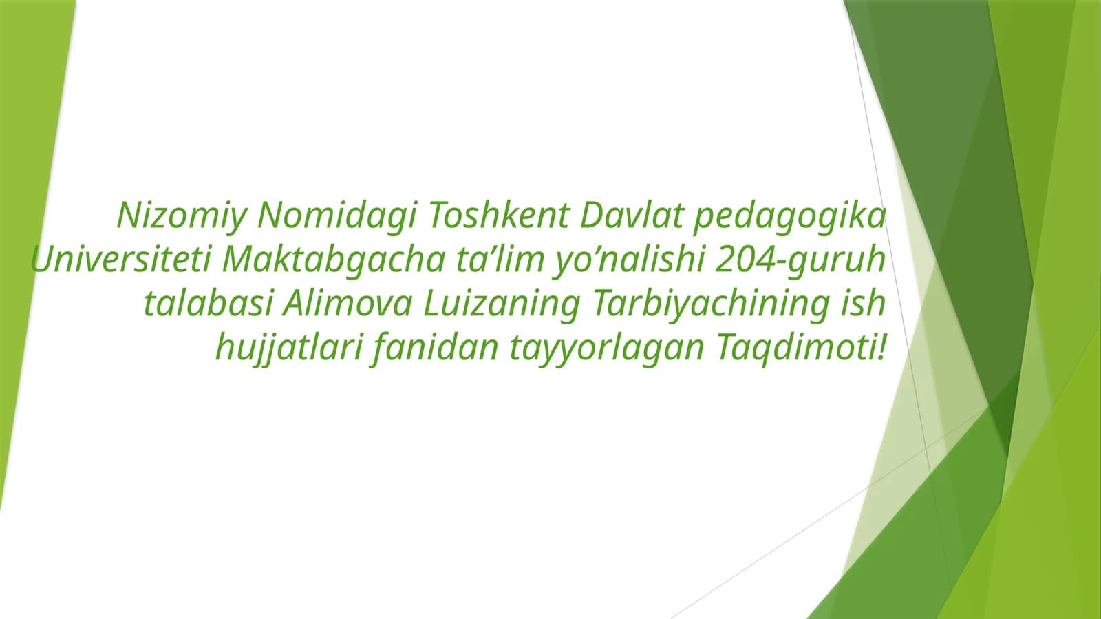 Talbatlar va Vazirlar Qarori To‘plamlari