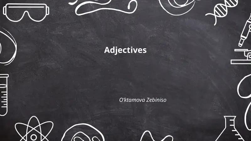 Adjectives