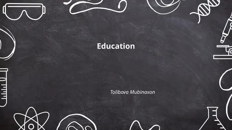 Early childhood education