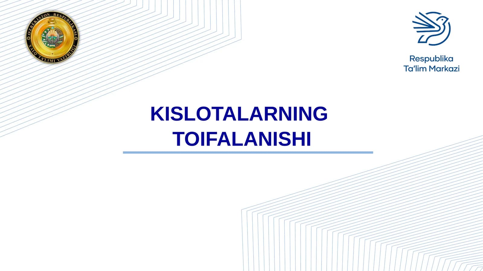 Kislotalarning toifalanishi
