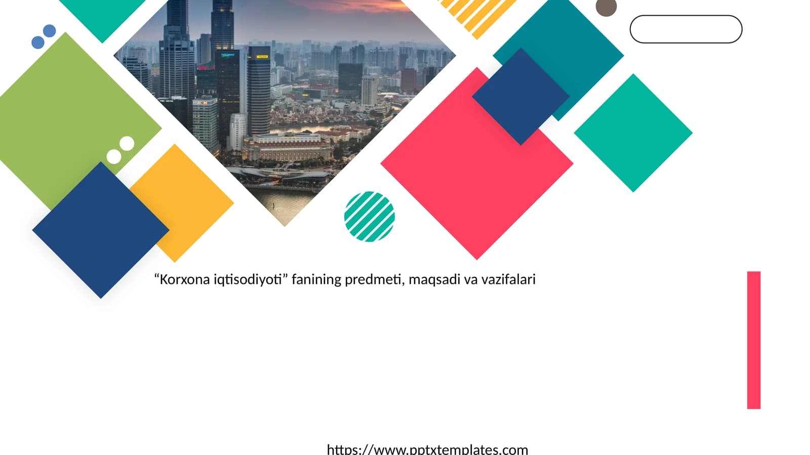 Korxona iqtisodiyoti fanining predmeti, maqsadi va vazifalari