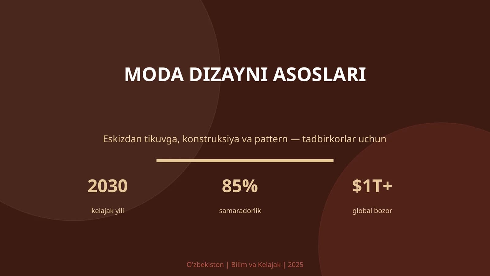 MODA DIZAYNI ASOSLARI