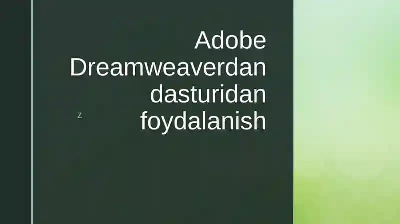 Adobe Dreamweaver