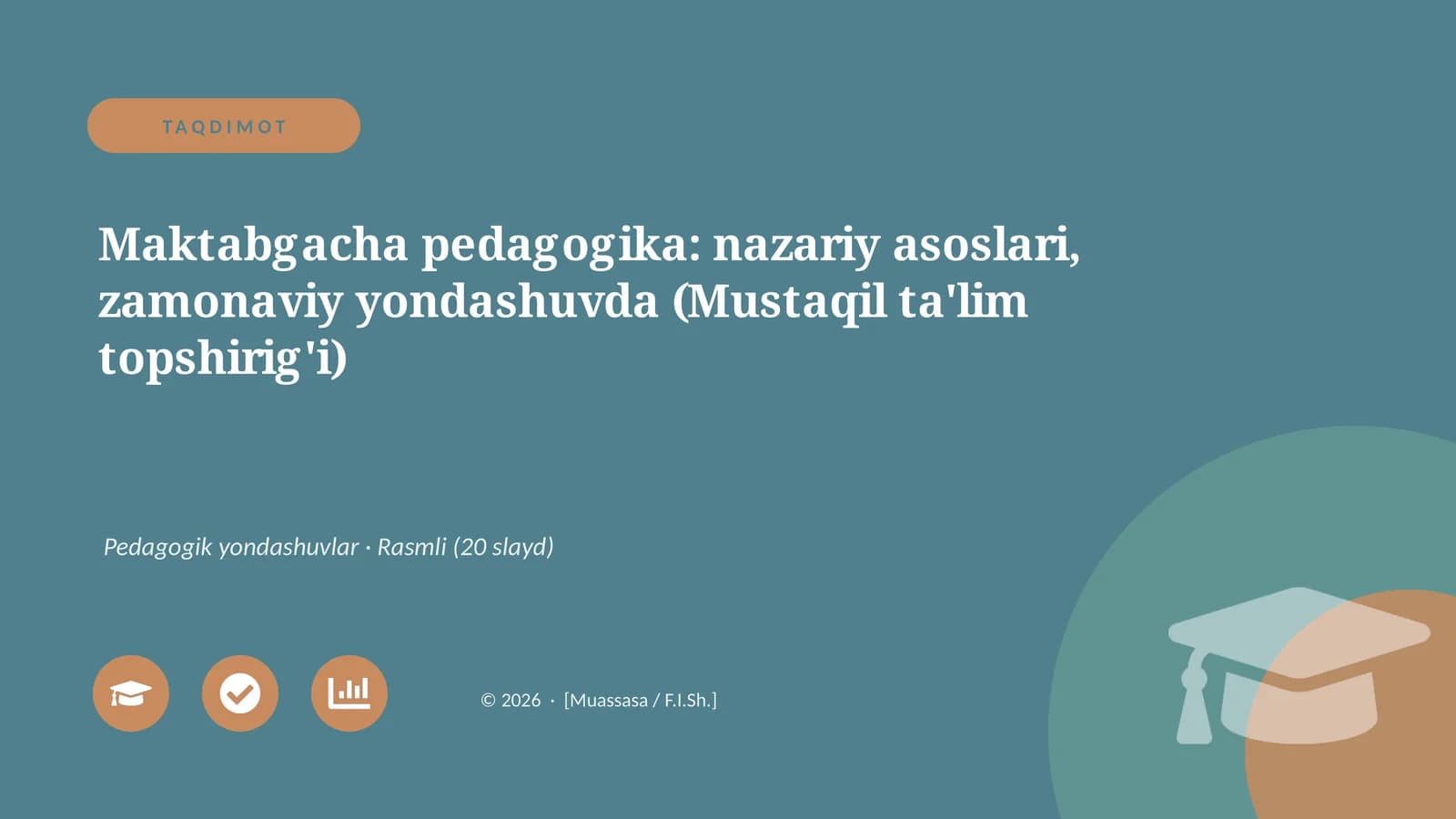 Maktabgacha pedagogika: nazariy asoslari, zamonaviy yondashuvda