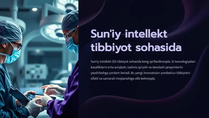 Sun'iy intellekt tibbiyot sohasida