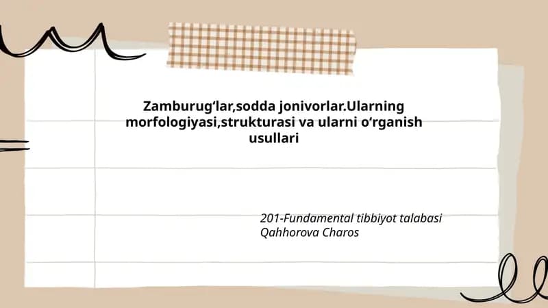 Fundamental tibbiyot talabasi