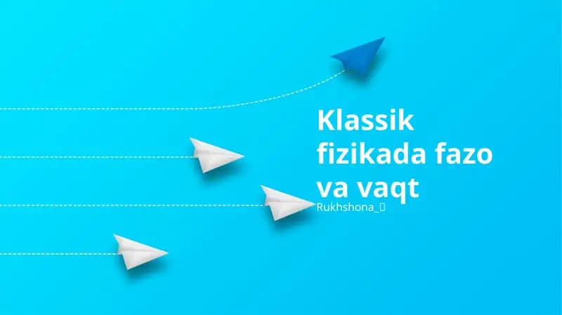 Maxsus Nisbiylik: Fazo-vaqt To'qimasi