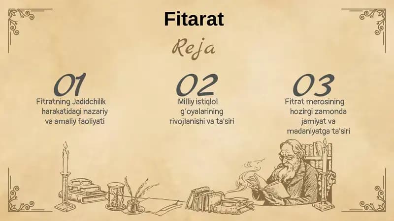Fitratning Jadidchilik harakatidagi nazariy va amaliy faoliyati