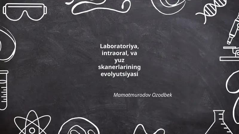 Laboratoriya, intraoral, va yuz skanerlarining evolyutsiyasi