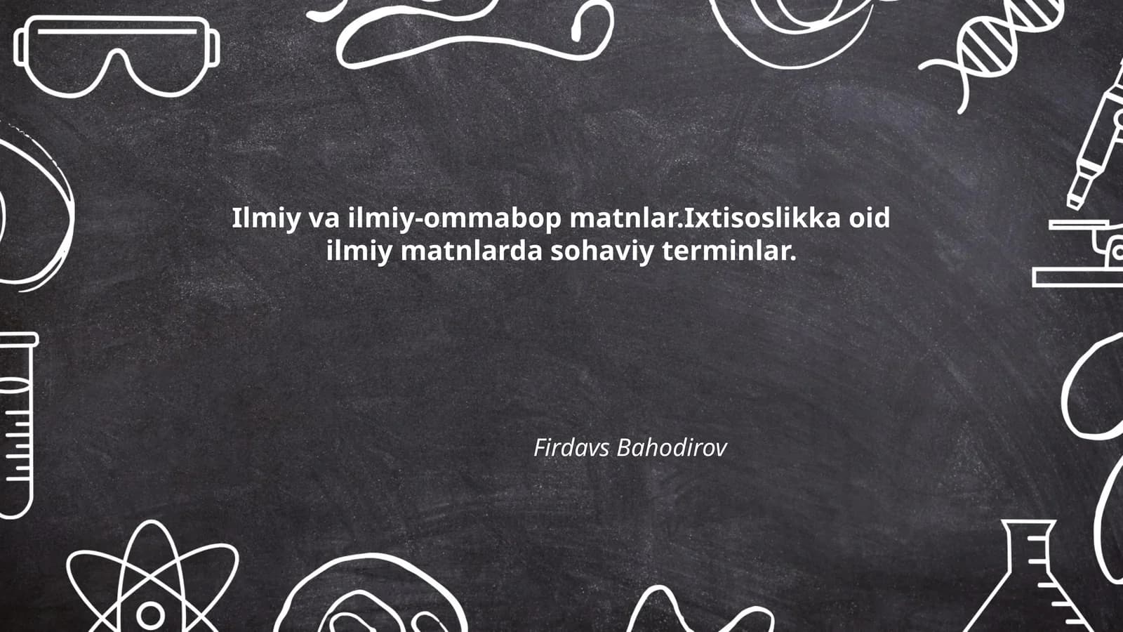 Fizika va energetika sohasidagi sohaviy terminlar