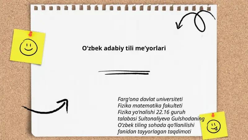 Oʻzbek adabiy tili meʼyorlari