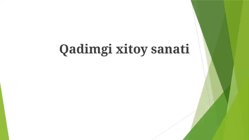 Qadimgi Xitoy san'ati