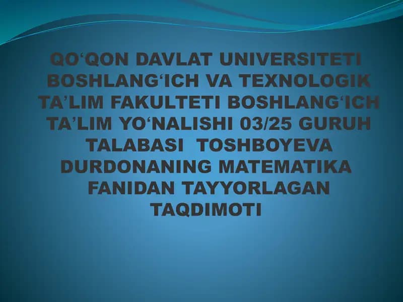 Toʻplamdagi munosabat
