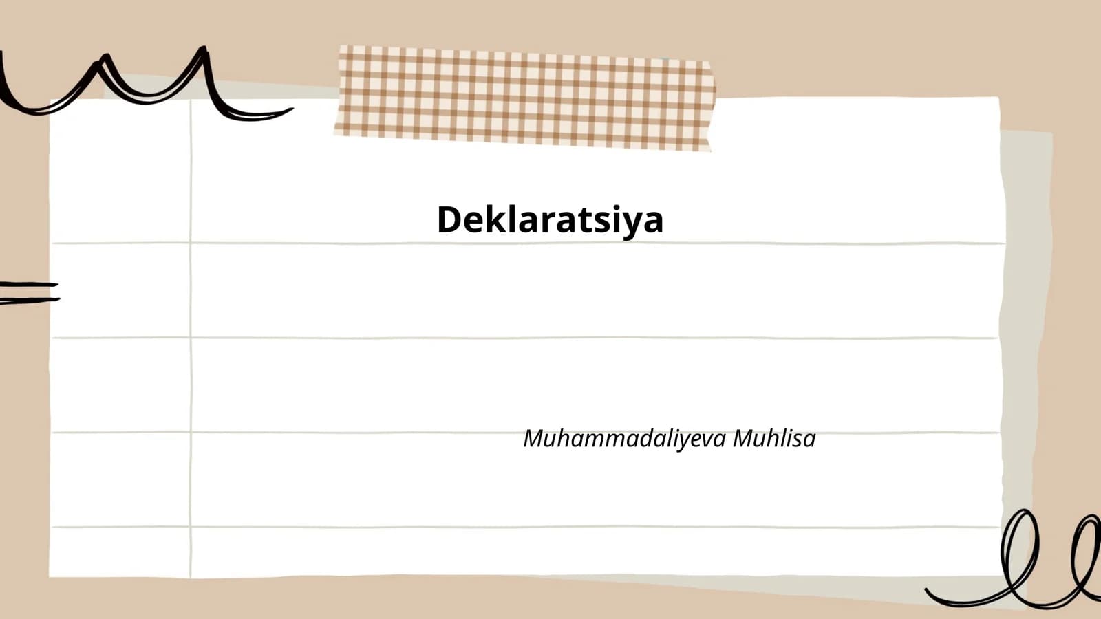 Deklaratsiya