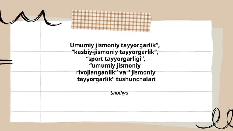 Umumiy jismoniy tayyorgarlik