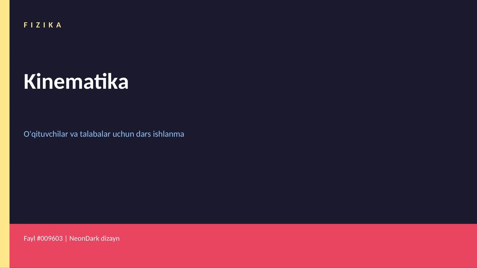 FIZIKA Kinematika