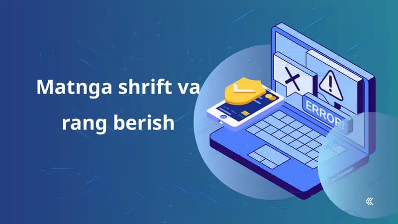 Matnga shrift va rang berish