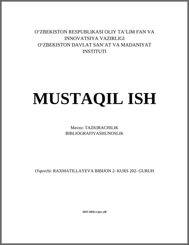 TAZKIRACHILIK