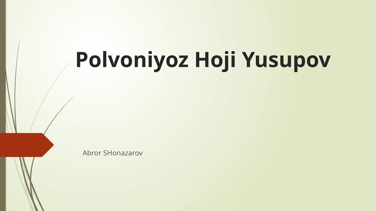 Polvonniyoz Hoji Yusupov
