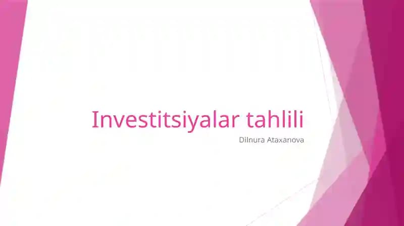 Investitsiyalartahlili