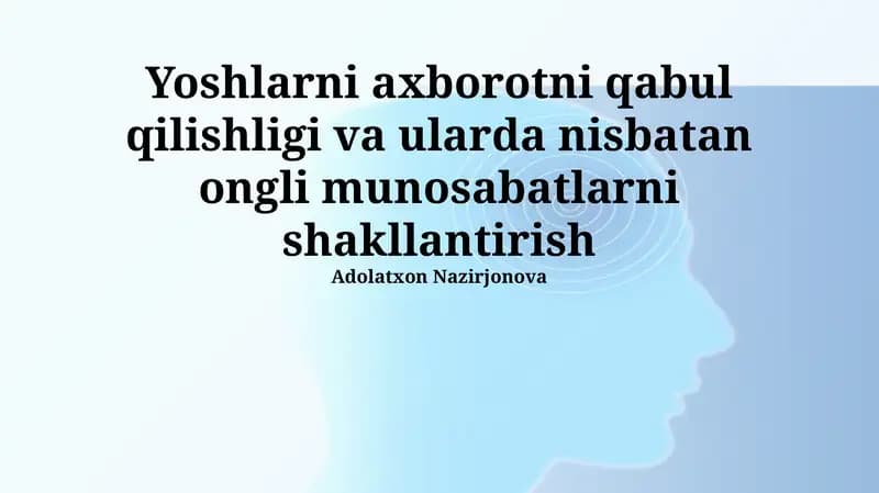 Axborotni tanqidiy tahlil qilish koʻnikmalari