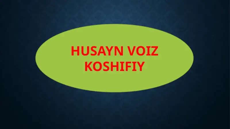 HUSAYN VOIZ KOSHIFIY