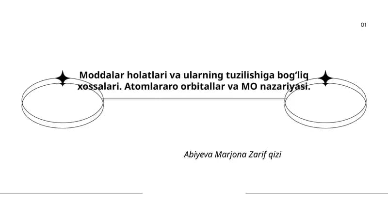 Moddalar holatlari va ularning tuzilishiga bogʻliq xossalari
