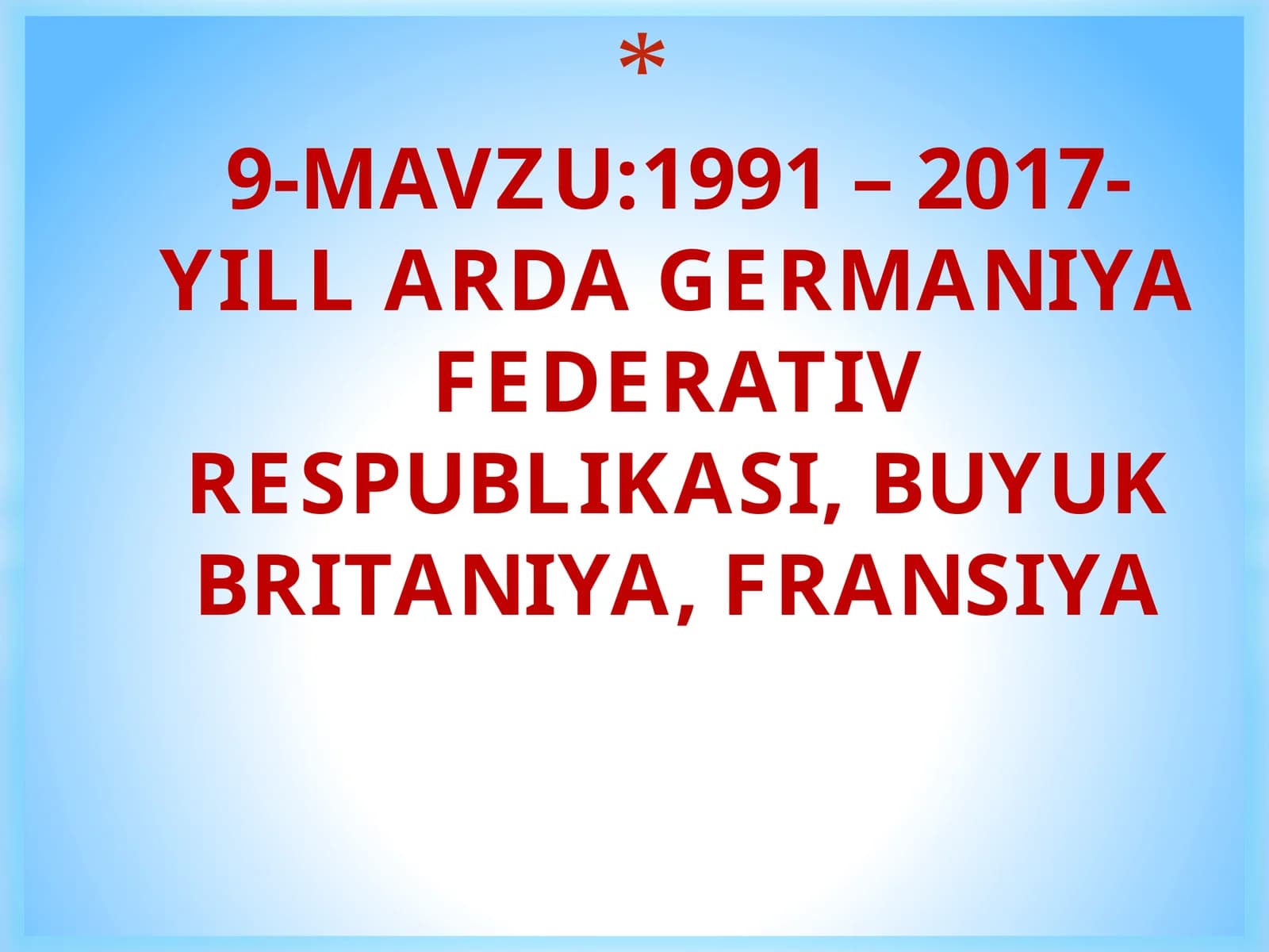 GFR 1990-yillarda