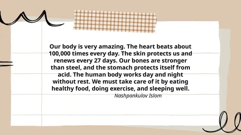 Our Amazing Body