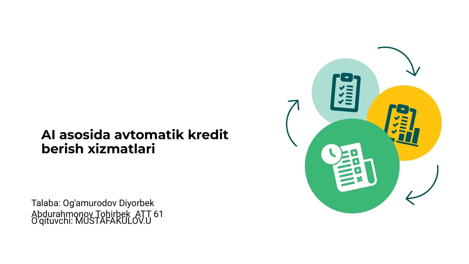 AI asosida avtomatik kredit berish xizmatlari