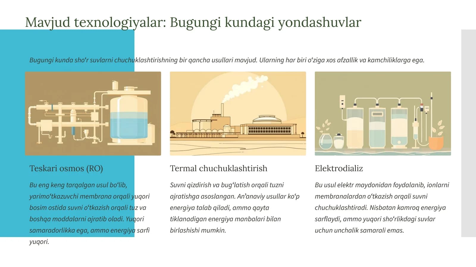 Bugungi kundagi yondashuvlar